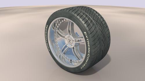 Asanti B1 wheel w. Conti ExtremeContact tyre preview image
